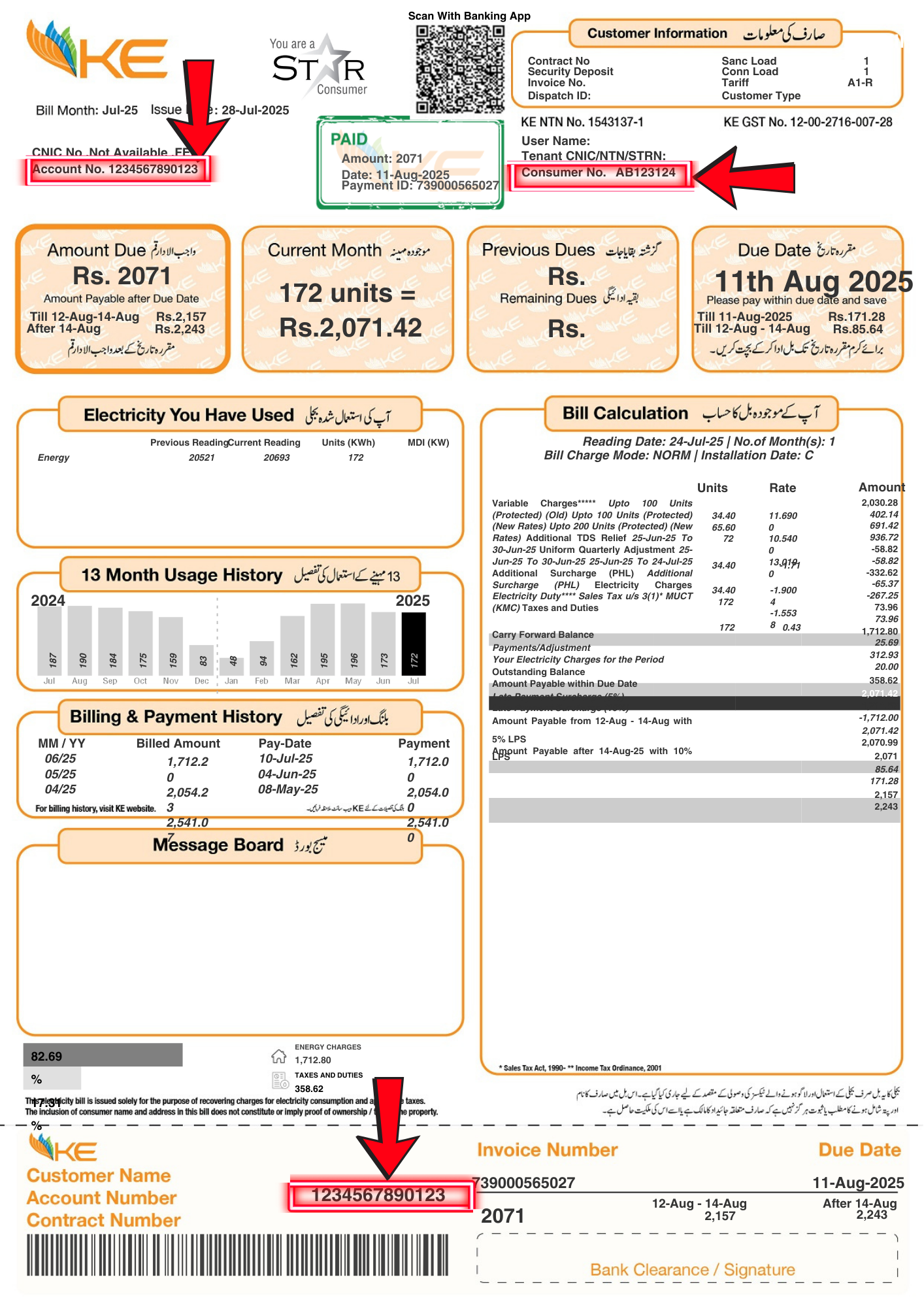 Check K Electric Bill Online KE pk